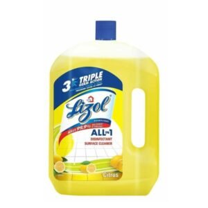 Lizol Disinfectant Surface & Floor Cleaner Liquid, Citrus - 2 Litre
