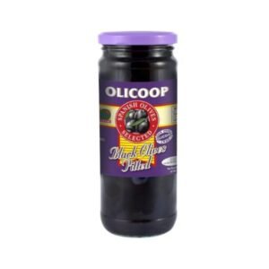 Olicoop Black Pitted Olives (450 g)