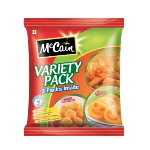 Mccain Variety Smiles, Chilly, Garlic, Bytes and Masala Fries  3 Packs Inside ( 550 g)