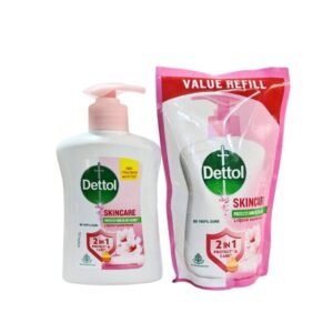 Dettol Skincare Handwash Pump + Refill Combo, Skincare (200ml + 200ml)