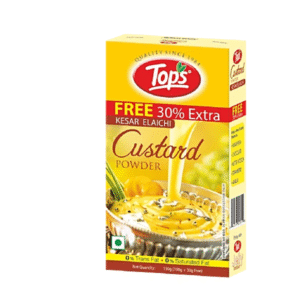 Tops Custard Powder - Kesar Elaichi, 100 g Carton
