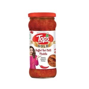 Tops Gold Stuffed Red Chilli  Pickle (375 g)