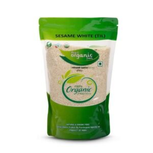 Pearl Organic Fresh Raw White Sesame Seeds ( Safed Til) (200g)