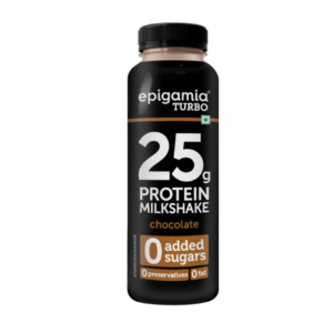 Epigamia Chocolate Turbo Protein Milkshake, 250 ml